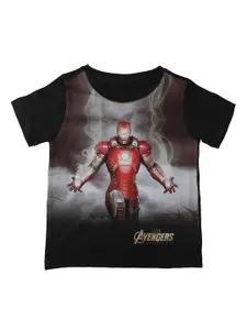 Marvel by Wear Your Mind Boys Grey Iron Man Printed Round Neck T-shirt