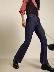 Moda Rapido Women Blue Bootcut High-Rise Stretchable Jeans