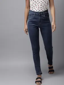 Moda Rapido Women Blue Skinny Fit High-Rise Clean Look Stretchable Jeans