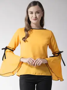 Style Quotient Women Yellow Solid Top