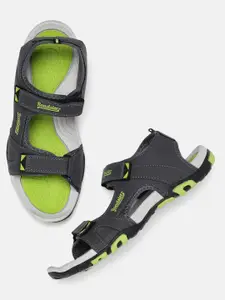 The Roadster Lifestyle Co Men Grey Sports Sandals