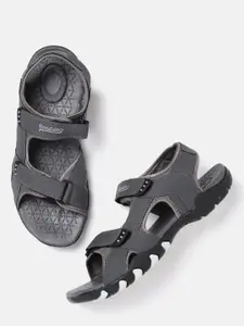 The Roadster Lifestyle Co Men Charcoal Grey Sports Sandals