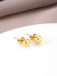 Peora Gold-Plated Circular Studs