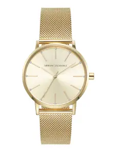 Armani Exchange LOLA Women Gold Analogue Watch AX5536