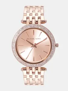 Michael Kors Women Rose Gold Analogue Watch MK3192