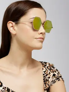 DressBerry Women Mirrored Hexagon Sunglasses MFB-PN-PS-T10179