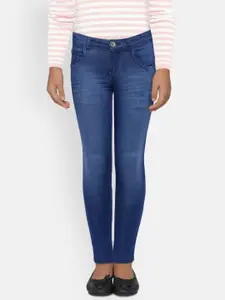 Gini and Jony Girls Blue Regular Fit Mid-Rise Clean Look Jeans