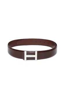 Tommy Hilfiger Men Brown Textured Leather Belt