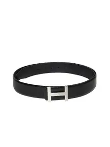 Tommy Hilfiger Men Black Textured Leather Belt