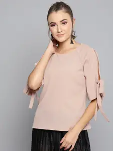 RARE Women Dusty Pink Solid Top