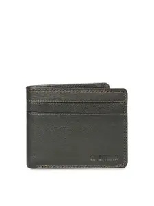 CALFNERO Men Brown Solid Two Fold  Genuine Leather Wallet