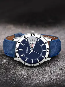 Mikado Men Blue Analogue Leather Watch 446-Blue