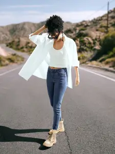 The Roadster Lifestyle Co.  Women Blue Skinny Fit Light Fade Stretchable Jeans