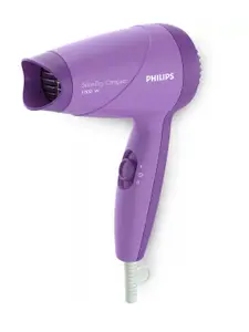 Philips HP8100/46 SalonDry ThermoProtect 1000W Compact Hair Dryer - Purple