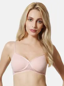 Van Heusen Pink Solid Non-Wired Non Padded Antibacterial Crossover BraILIBRACSSWW2711006