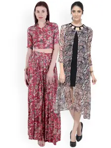 SCORPIUS SCORPIOUS Women Pack of Shrug & Top