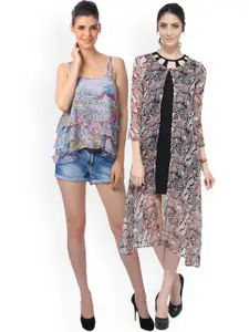 SCORPIUS SCORPIOUS Women Pack of Shrug & Top