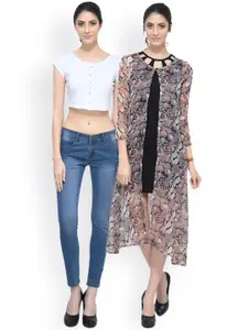 SCORPIUS SCORPIOUS Women Pack of Shrug & Top