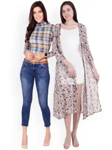 SCORPIUS SCORPIOUS Women Pack of Shrug & Top