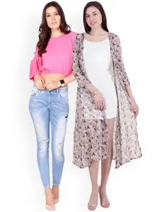 SCORPIUS SCORPIOUS Women Pack of Shrug & Top