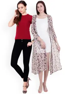 SCORPIUS SCORPIOUS Women Pack of Shrug & Top