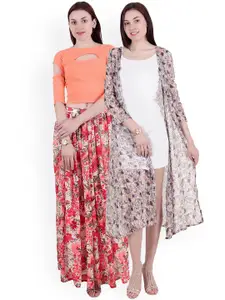 SCORPIUS SCORPIOUS Women Pack of Shrug & Top