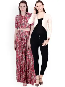 SCORPIUS SCORPIOUS Women Pack of Shrug and Top