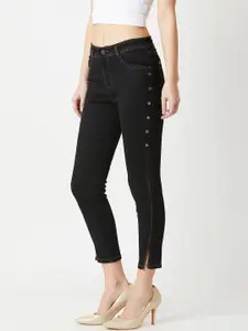 Miss Chase Women Black Skinny Fit High-Rise Clean Look Jeans