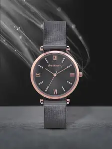 DressBerry Women Gunmetal-Toned Analogue Watch MFB-PN-PFDK2544