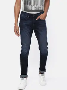 Wrangler Men Blue Vegas Skinny Fit Low-Rise Clean Look Stretchable Jeans