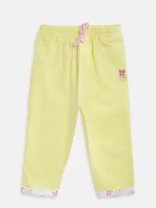 Moms Love Girls Yellow Solid Lounge Pants MLS20395XXGPYJ