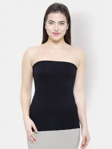 FashionRack Women Black Solid Strapless Camisole 8214