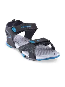 Campus Men Grey Sports Sandals