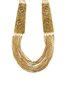 Bamboo Tree Jewels Gold-Toned Metal Handcrafted Necklace