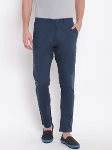 Sweet Dreams Men Navy Blue Regular Fit Solid Regular Trousers