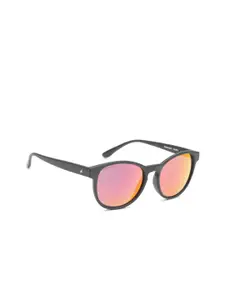 Fastrack Men Oval Mirrored Sunglasses NBP360RD2