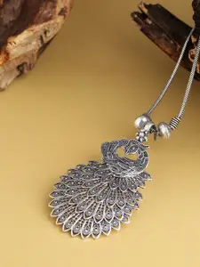 Priyaasi Oxidised German Silver-Plated Necklace