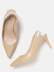 Lavie Women Beige Solid Pumps