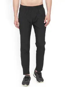 Invincible Men Black Solid Straight-Fit Trackpant