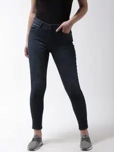 Flying Machine Women Navy Blue Veronica Super Skinny Fit High-Rise Stretchable Jeans