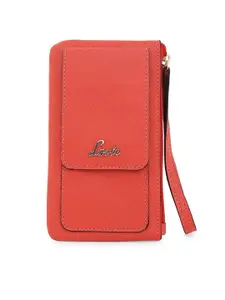 Lavie Women Red Solid Zip Around Wallet