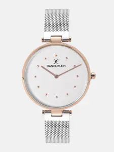 Daniel Klein Women Silver-Toned Analogue Watch DK12087-4