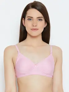 Lady Lyka Pink Solid Non-Wired Non Padded Everyday Bra ENTIZER-11