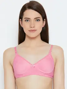Lady Lyka Entizer Pink Solid Non-Wired Non Padded Everyday Bra ENTIZER-11