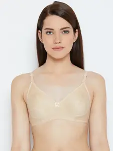 Lady Lyka Beige Solid Non-Wired Non Padded Everyday Bra ENTIZER-11