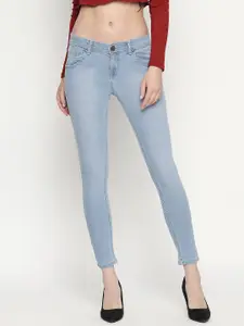 High Star Women Plus Size Blue Slim Fit Jeans