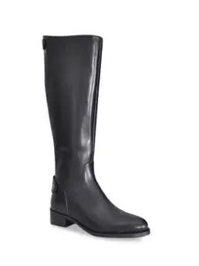 Saint G Womens Black Leather Knee High Boots