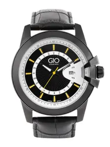 GIO COLLECTION Men Black & White Dial Watch G0066-05