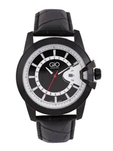 GIO COLLECTION Men Black & White Dial Watch G0066-03
