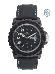 maxima Men Black Analogue Watch O-46040PPGW